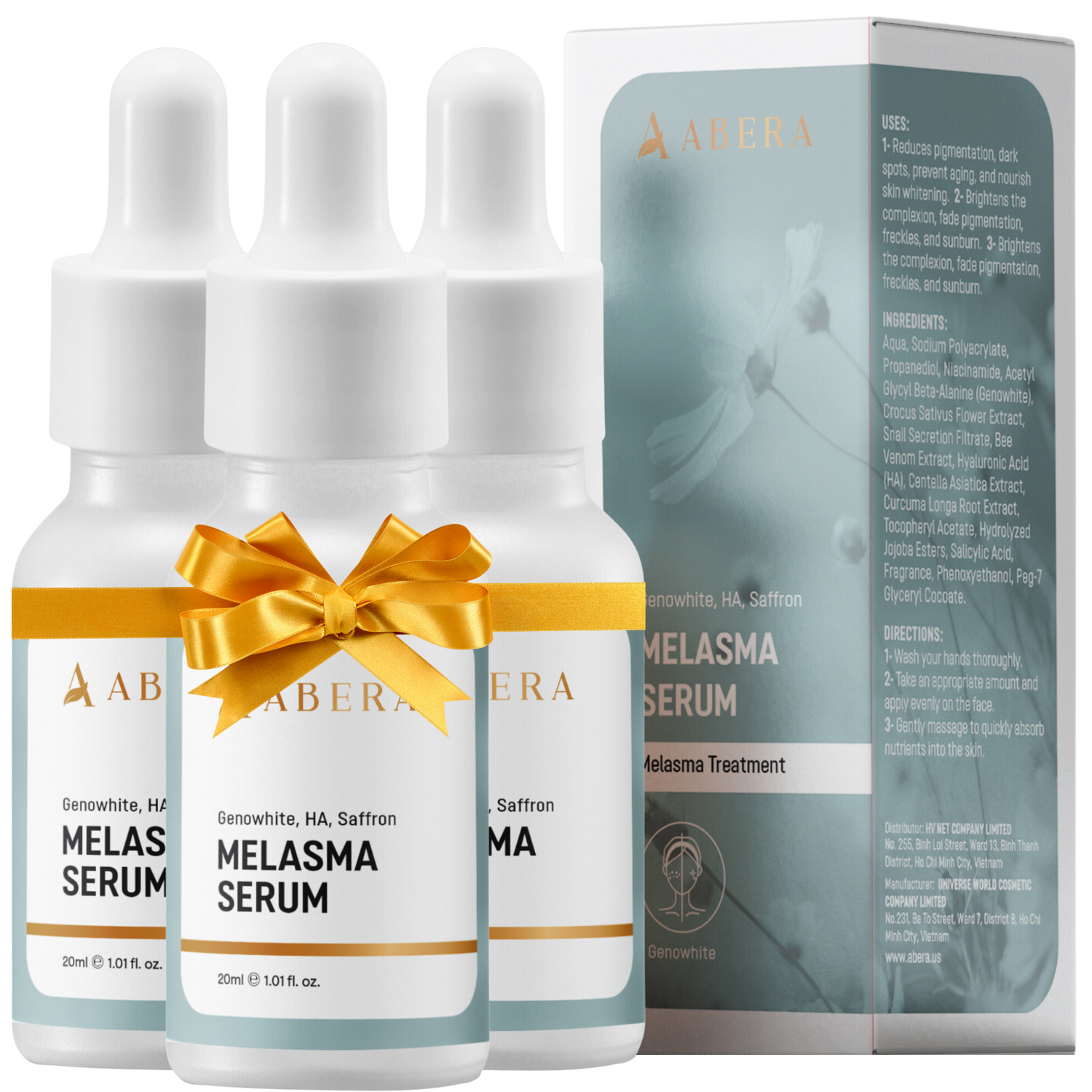 ABERA Melasma Serum, Dark Spot Corrector Serumwith Niacinamide and Hyaluronic Acid, Melasma Treatment for Face (AMZ)