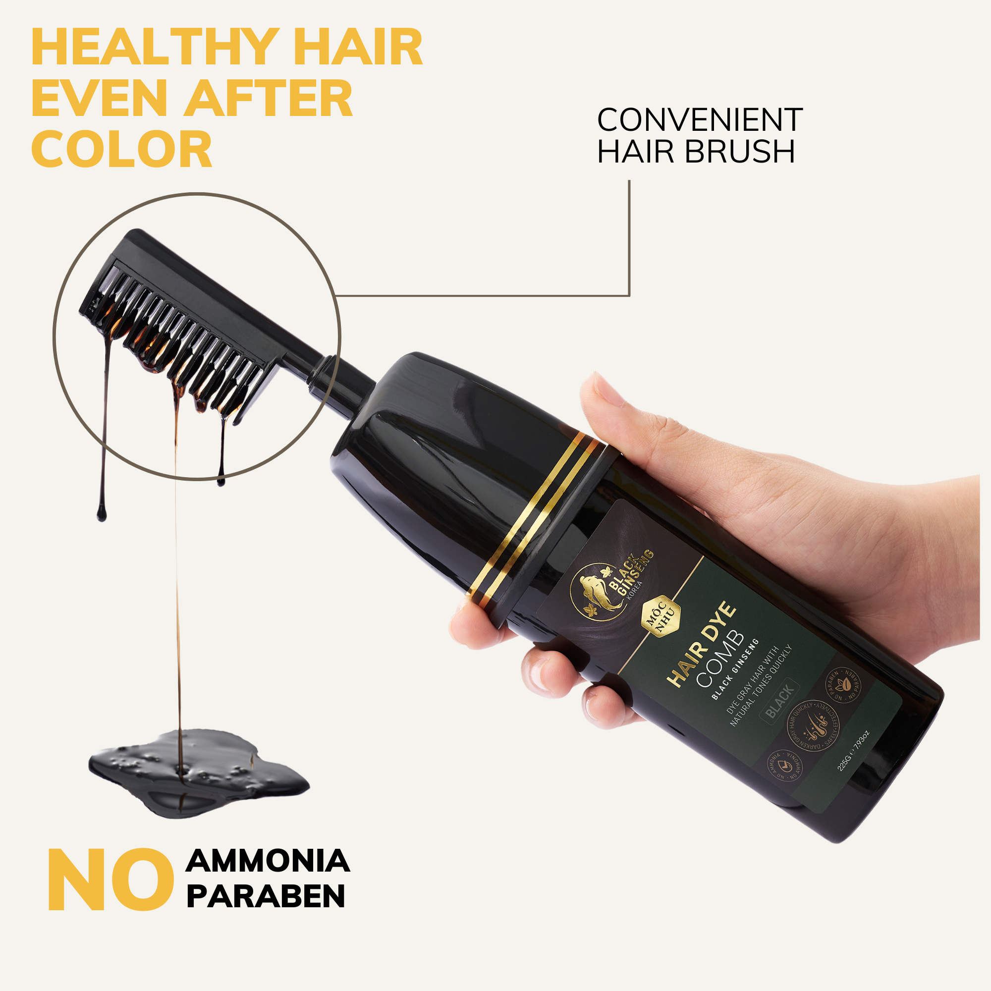 MOCNHU Hair Dye Shampoo - Black Ginseng
