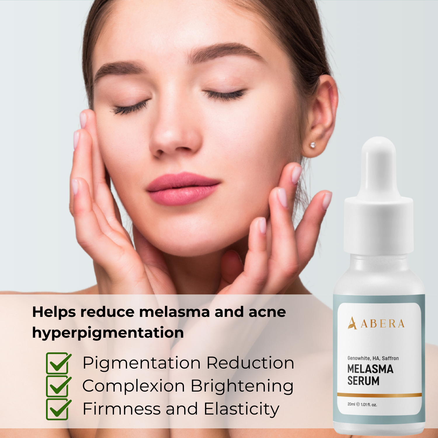 ABERA Melasma Serum, Dark Spot Corrector Serumwith Niacinamide and Hyaluronic Acid, Melasma Treatment for Face (AMZ)