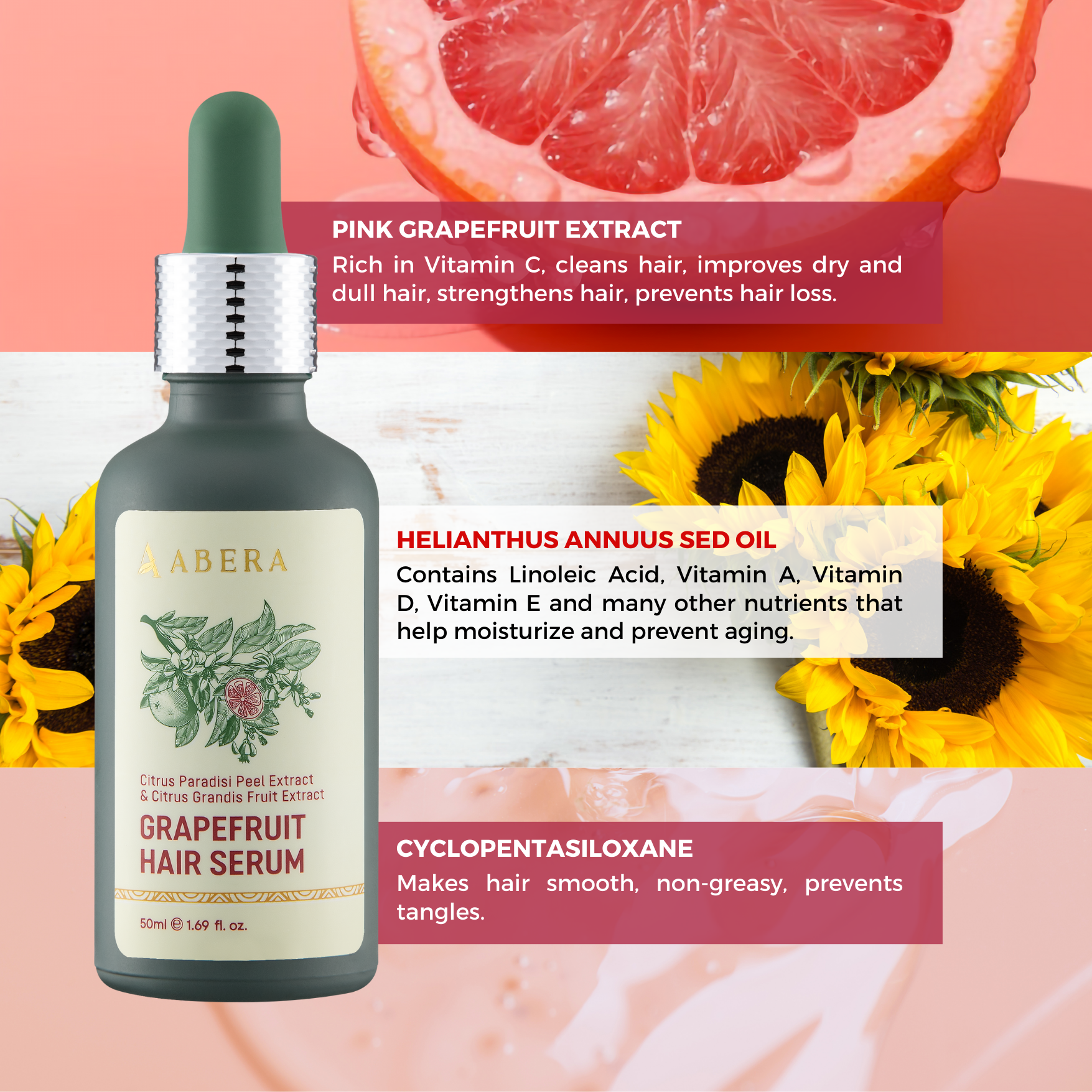 Abera Pink Grapefruit Hair Essential Oil