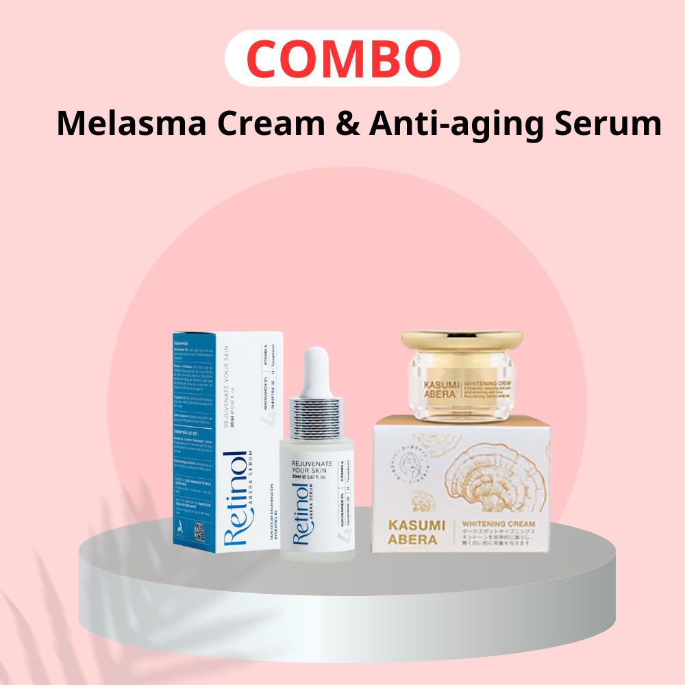 COMBO Melasma Cream + Anti-Aging Serum - KI NEW