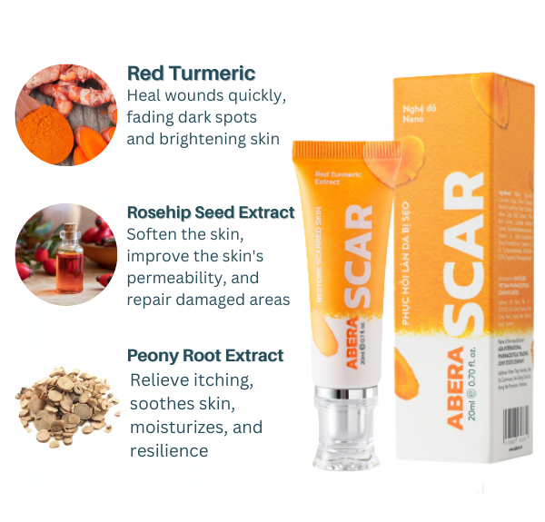 Abera Scar Red Turmeric Cream - Scar Removal Cream