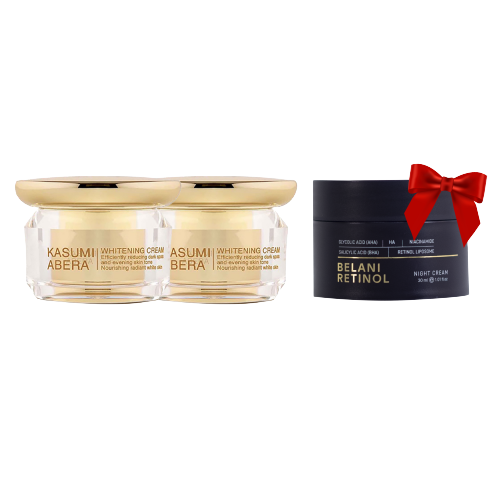 SUPER SALE 50% Combo Kasumi Abera Whitening Cream™ and FREE GIFT Belani Retinol - CS